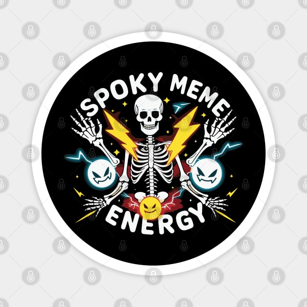 Spooky Meme Energy Magnet by Urbanprint